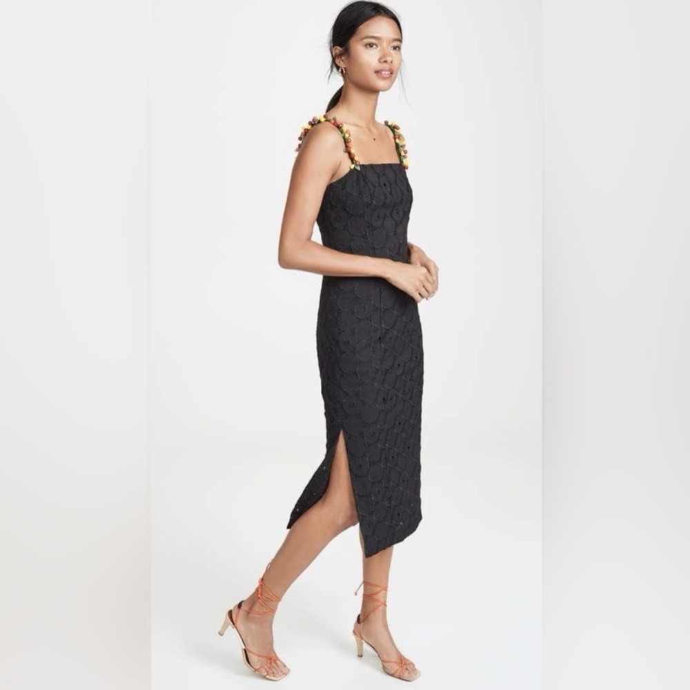 STAUD Cocomaya Black Dress